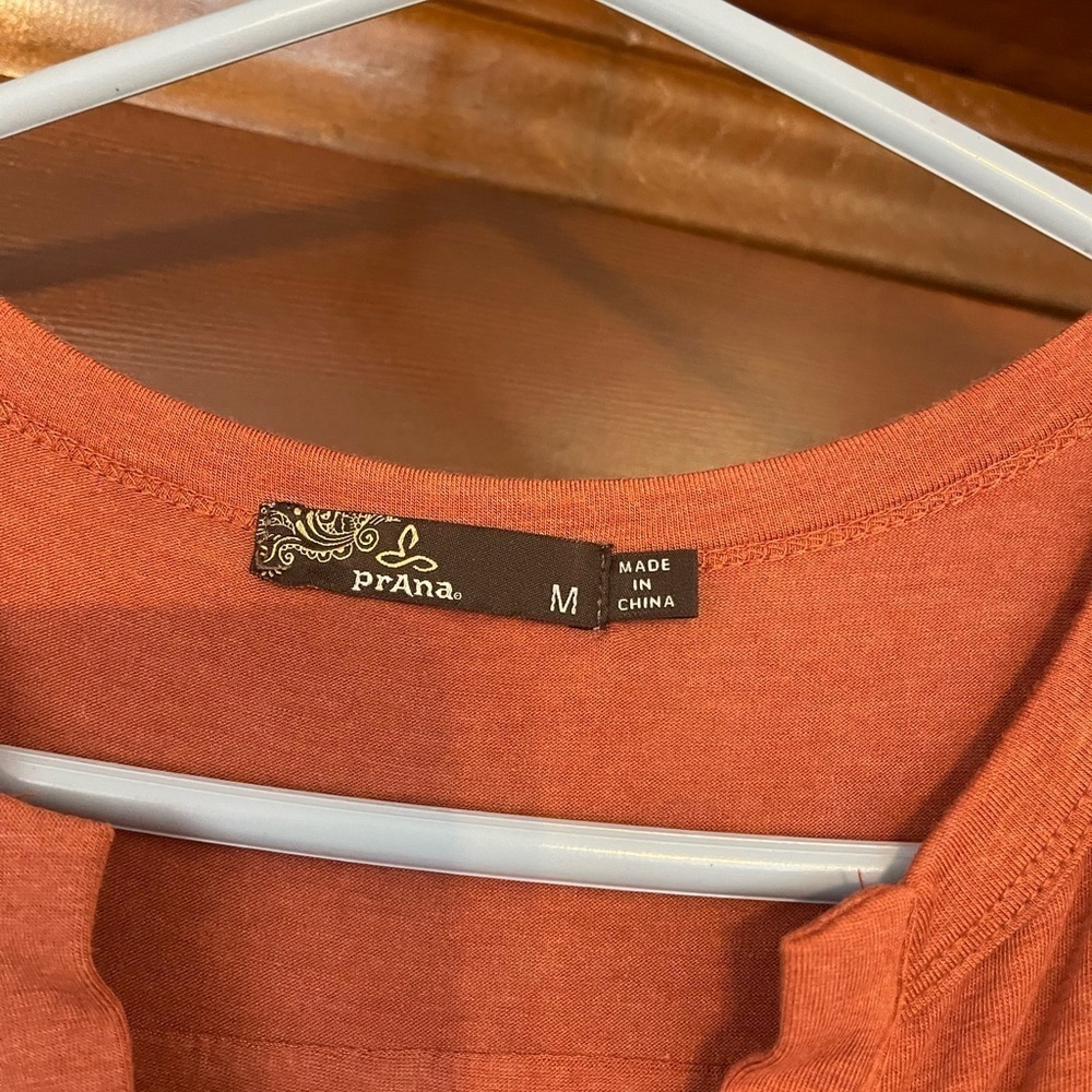 PRANA Foundation Tencel Midi Dress
in Liqueur Heather Burnt Orange M - Picture 5 of 6
